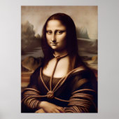 Mona Lisa verstrengeld in shibari Poster (Voorkant)