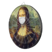 Mona Lisa Via Corona Virus Dartbord (Voorkant Rechts)