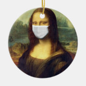 Mona Lisa Via Corona Virus Keramisch Ornament (Voorkant)