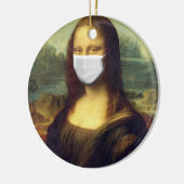 Mona Lisa Via Corona Virus Keramisch Ornament (Links)