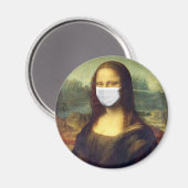 Mona Lisa Via Corona Virus Magneet (Voorkant / Achterkant)