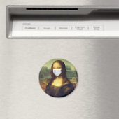 Mona Lisa Via Corona Virus Magneet (Insitu (Vaatwasser))