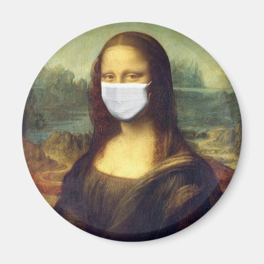 Mona Lisa Via Corona Virus Magneet (Voorkant)