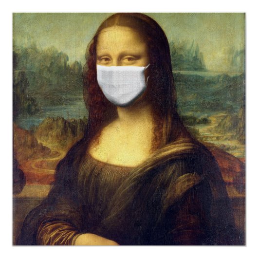Mona Lisa Via Corona Virus Perfect Poster (Voorkant)