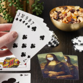 Mona Lisa Via Corona Virus Pokerkaarten (Insitu)
