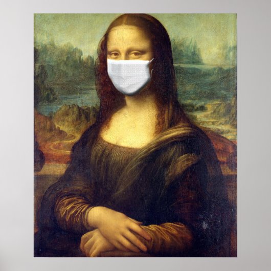 Mona Lisa Via Corona Virus Poster (Voorkant)
