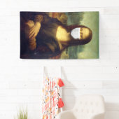 Mona Lisa Via Corona Virus Spandoek (Insitu)