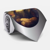 Mona Lisa Via Corona Virus Stropdas (Opgerold)