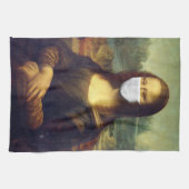 Mona Lisa Via Corona Virus Theedoek (Horizontaal)