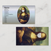 Mona Lisa Via Corona Virus Visitekaartje (Voorkant / Achterkant)
