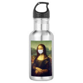 Mona Lisa Via Corona Virus Waterfles (Voorkant)