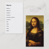 Mona Lisa Visitekaartje (Voorkant / Achterkant)