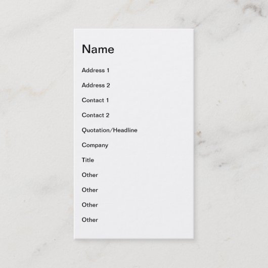 Mona Lisa Visitekaartje (Voorkant)