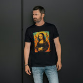 Mona Lisa voldoet aan dit is fijne meme kunst stij T-shirt