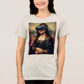 Mona Lisa VR-headset Tri-Blend Shirt (Voorkant)