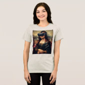 Mona Lisa VR-headset Tri-Blend Shirt (Voorkant volledig)