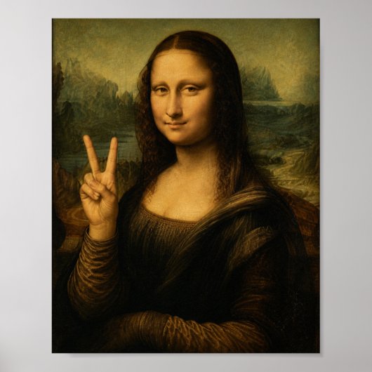 Mona Lisa Vredesteken Poster (Voorkant)