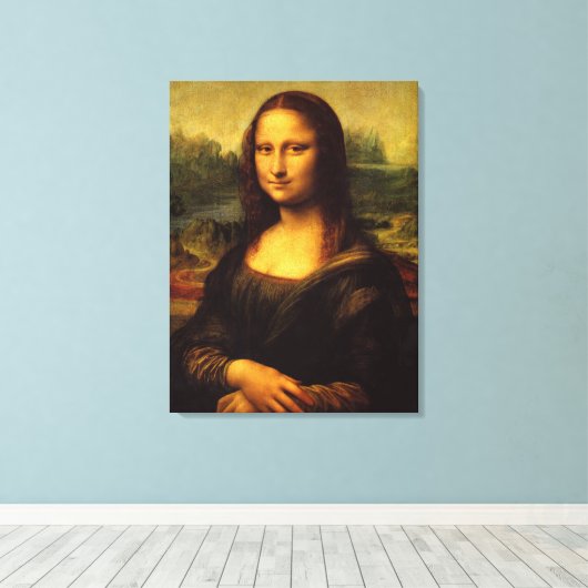 Mona Lisa Wall Canvas (Insitu (Houten vloer))