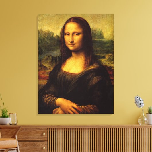 Mona Lisa Wall Canvas (Insitu (Woonkamer))
