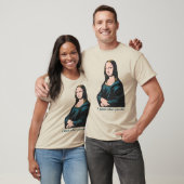Mona Lisa Warhol Style Smug Humorous Comic Book T-shirt (Unisex)