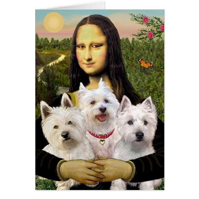 Mona Lisa - Westies (drie) (Voorkant)