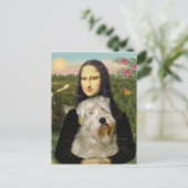 Mona Lisa - Wheaten Terrier 1 Briefkaart (Staand voorkant)