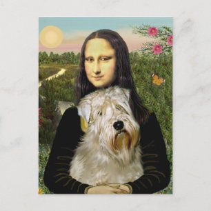 Mona Lisa - Wheaten Terrier 1 Briefkaart