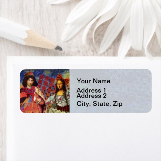 Mona Lisa Whimsical Etiket (Insitu)