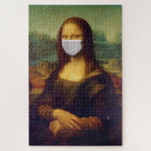 Mona Lisa with Respirator Mask Legpuzzel (Verticaal)