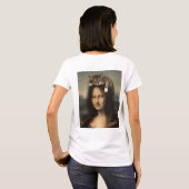 Mona Lisa With Sleeping Cat                        T-shirt (Achterkant volledig)