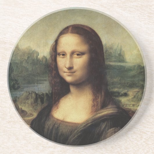 Mona Lisa Zandsteen Onderzetter (Voorkant)