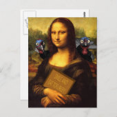 Mona Lisa zegt : glimlachen en eten tofurkey Briefkaart (Voorkant / Achterkant)
