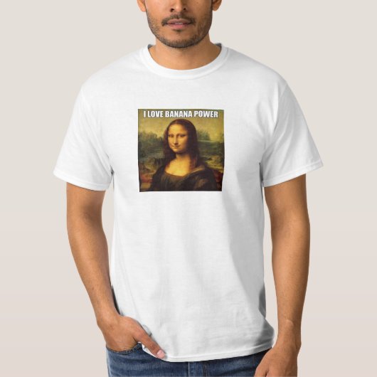 mona lisa zegt : t-shirt (Voorkant)
