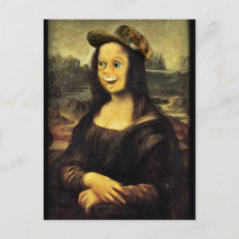Mona Lisa, zet een gelukkig gezicht op Briefkaart