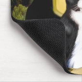 Mona Lisa - zwart-witte kat Muismat (Hoek)