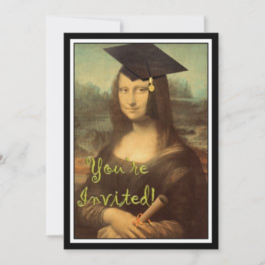 Mona Lisa's Afstuderen Dag Aankondiging (Voorkant)
