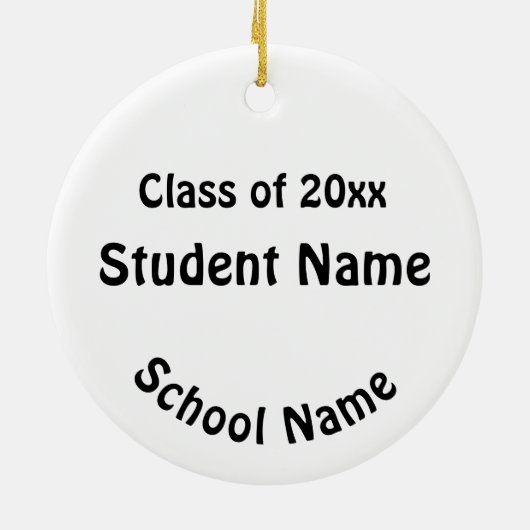 Mona Lisa's Afstuderen Dag Foto Lijst Keramisch Ornament (Achterkant)