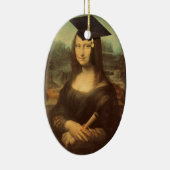 Mona Lisa's Afstuderen Dag Keramisch Ornament (Rechts)
