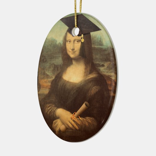 Mona Lisa's Afstuderen Dag Keramisch Ornament (Links)