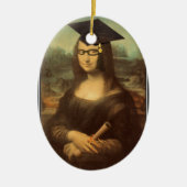 Mona Lisa's Afstuderen Dag Keramisch Ornament (Voorkant)