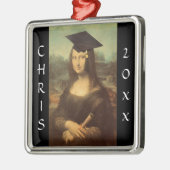 Mona Lisa's Afstuderen Dag Metalen Ornament (Links)