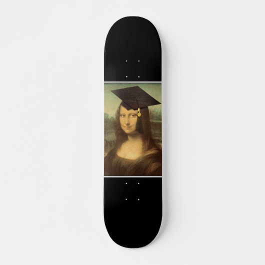 Mona Lisa's Afstuderen Dag Persoonlijk Skateboard (Voorkant)
