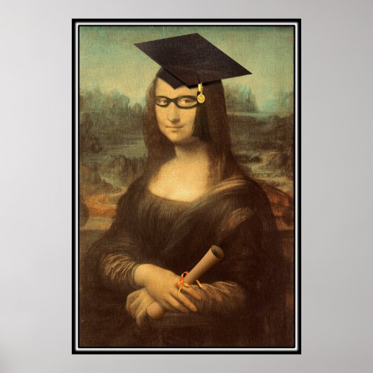 Mona Lisa's Afstuderen Dag Poster (Voorkant)