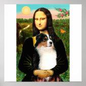 Mona Lisa's Australian Shepherd (Tri) Poster (Voorkant)