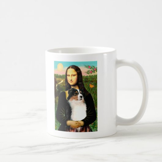 Mona Lisa's Australische Herdershond (Tri) Koffiemok (Rechts)
