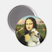 Mona Lisa's Borzoi Magneet (Voorkant / Achterkant)