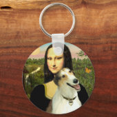 Mona Lisa's Borzoi Sleutelhanger (Voorkant)