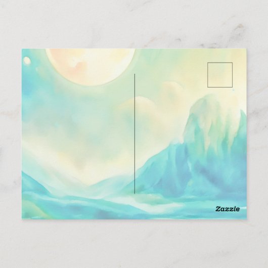 Mona Lisa's Bubble Tea Moment Briefkaart (Achterkant)