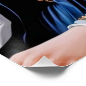 Mona Lisa's Bubble Tea Moment – Glossy Poster (Hoek)