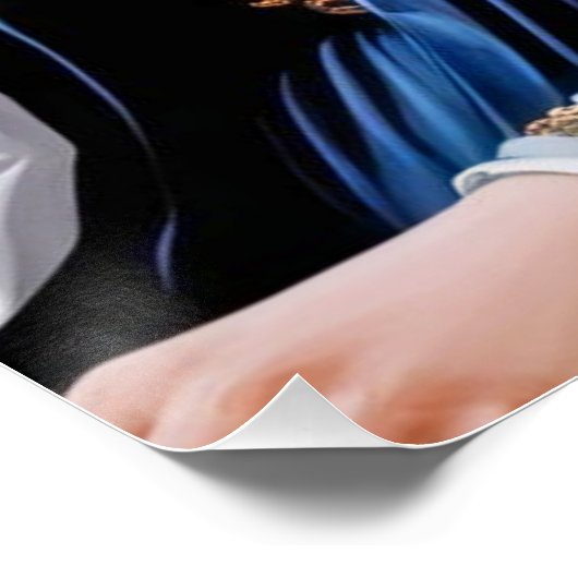 Mona Lisa's Bubble Tea Moment – Glossy Poster (Hoek)